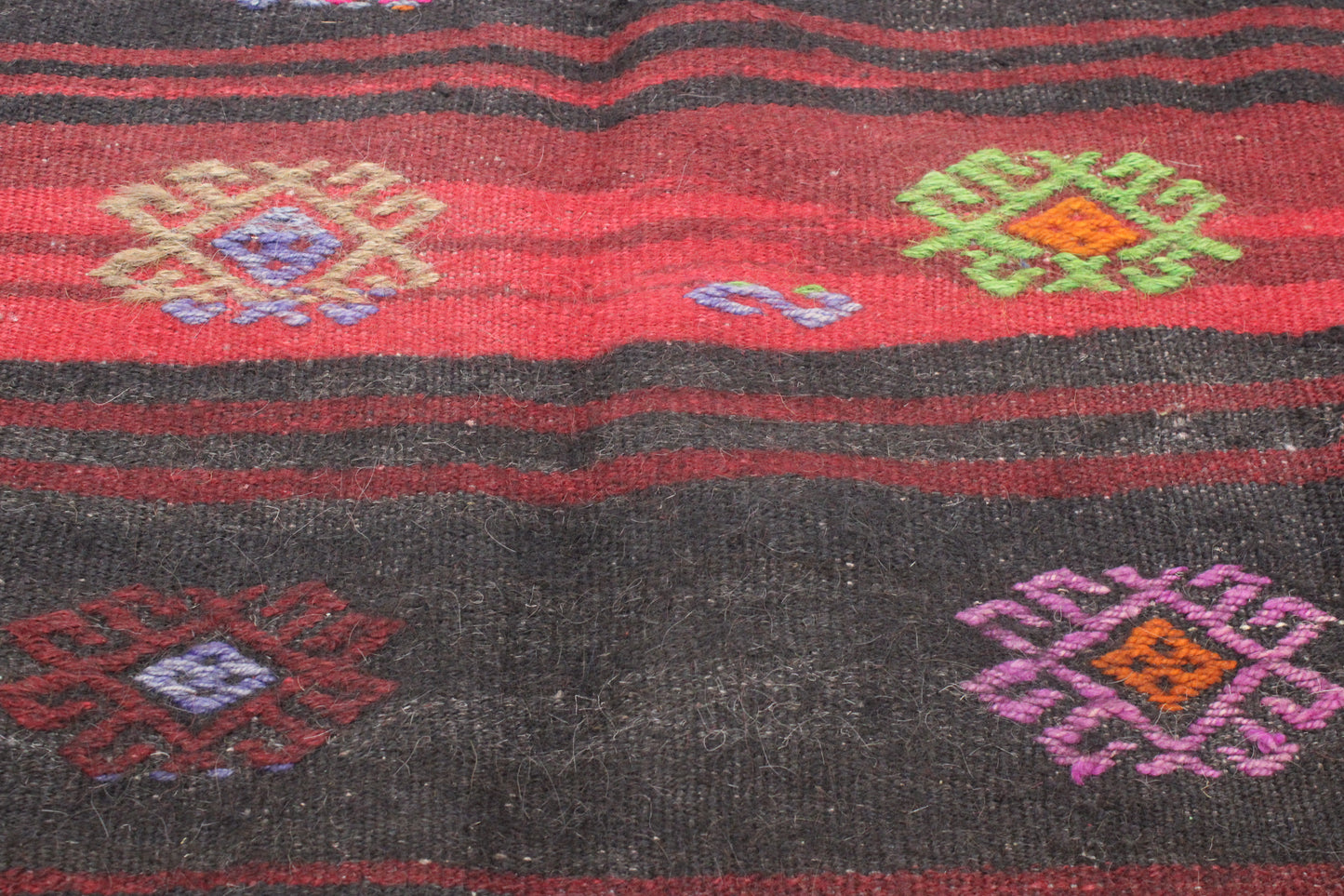 Handwoven Turkish Vintage Kilim (4'10" x 12'2")