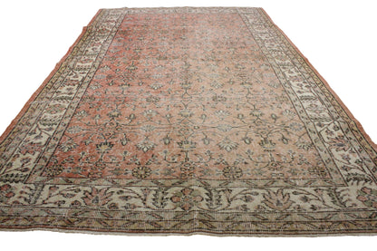 Hand-Knotted Vintage Turkish Rug (5'8" x 9'2")