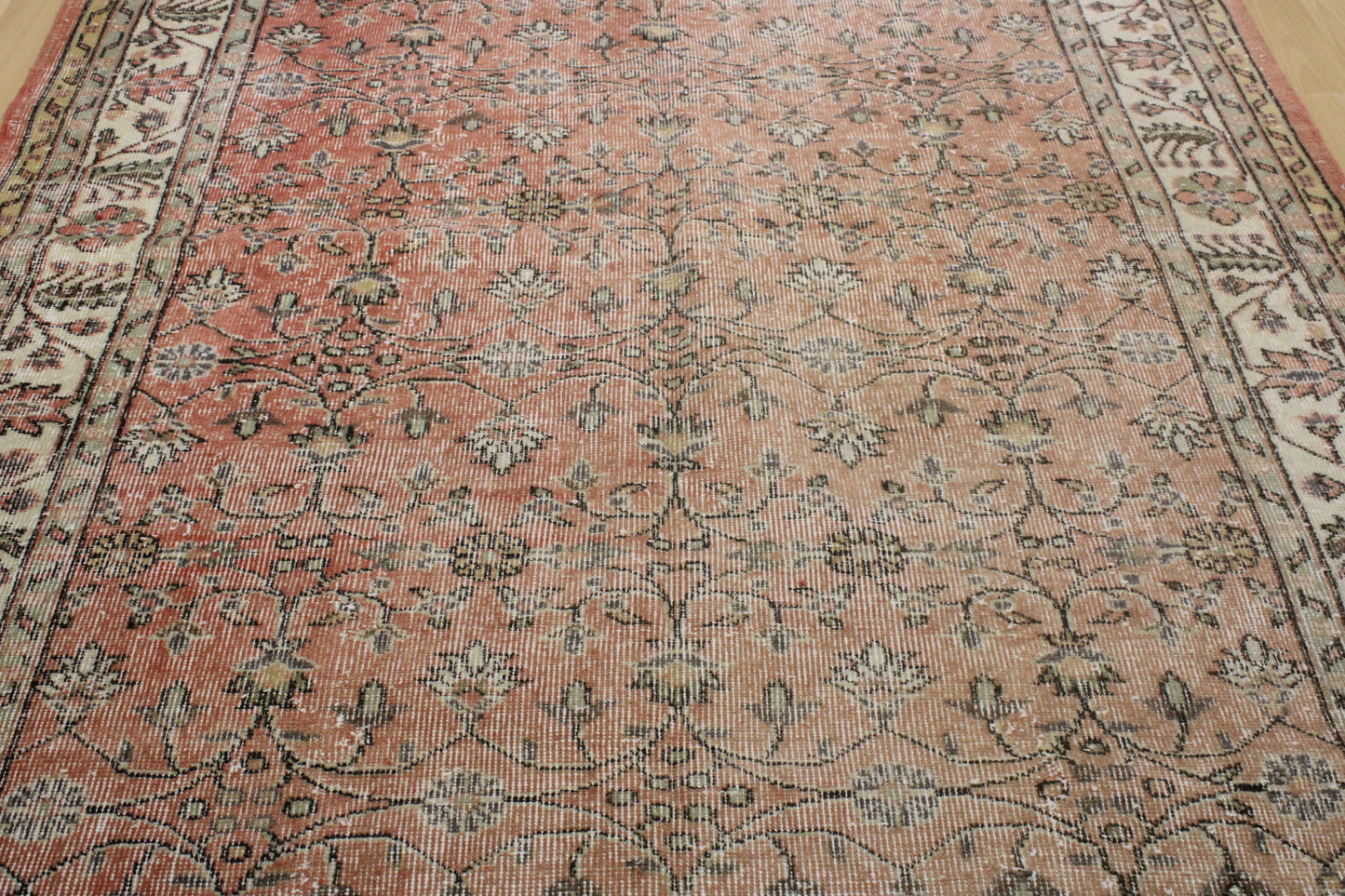 Hand-Knotted Vintage Turkish Rug (5'8" x 9'2")