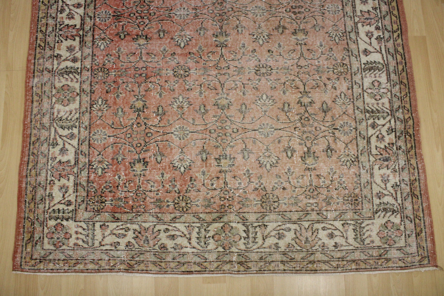 Hand-Knotted Vintage Turkish Rug (5'8" x 9'2")