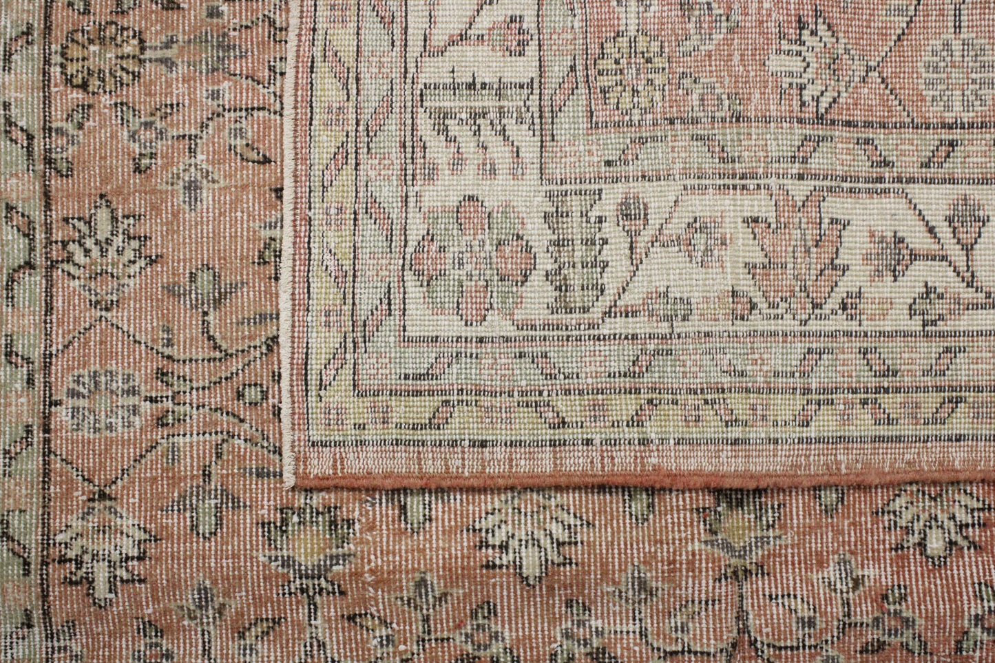 Hand-Knotted Vintage Turkish Rug (5'8" x 9'2")