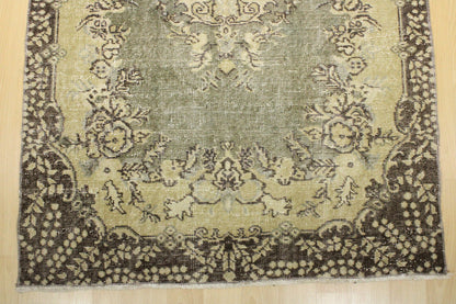 Hand-Knotted Vintage Turkish Rug (3'8" x 6'11")