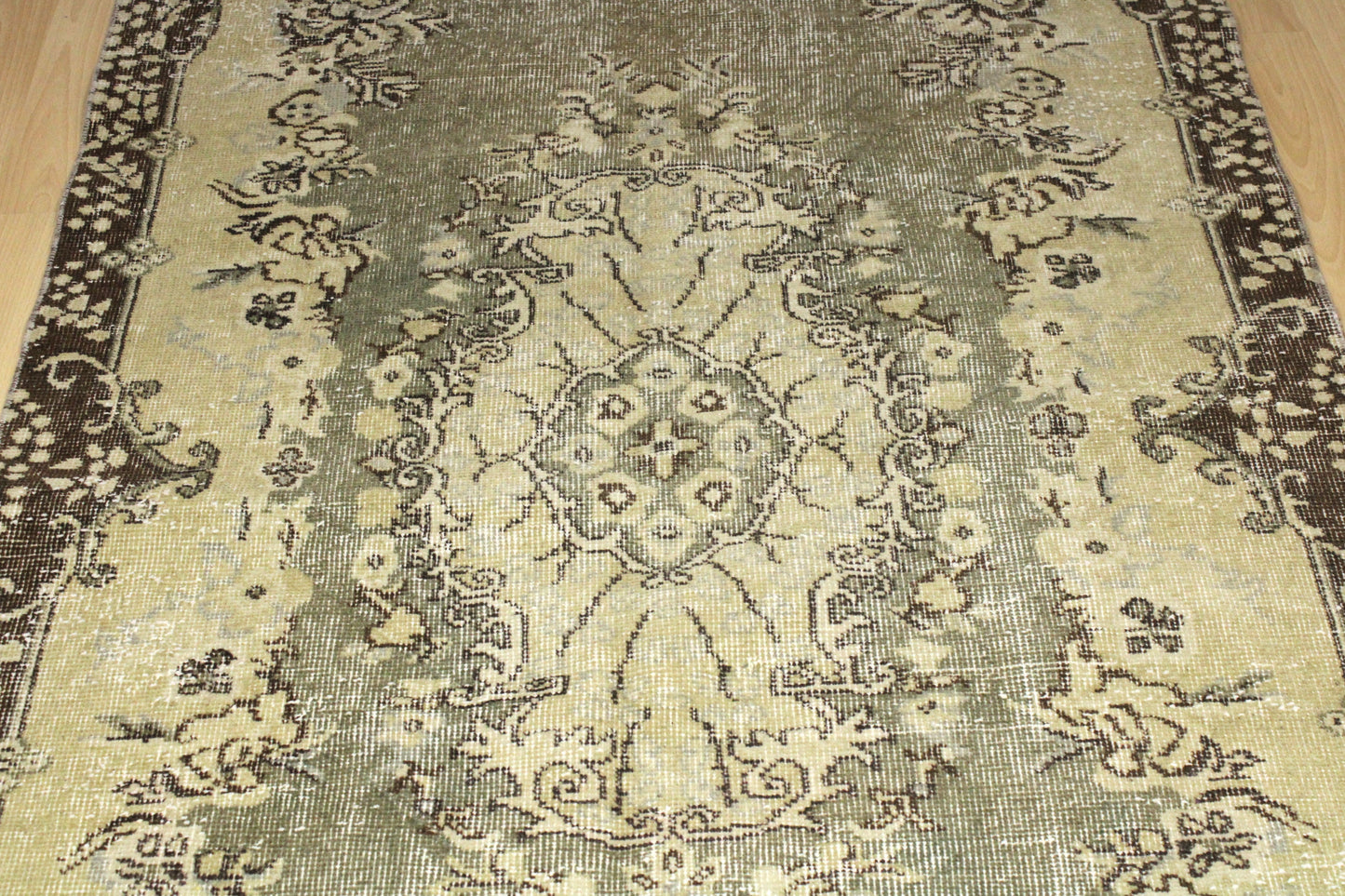 Hand-Knotted Vintage Turkish Rug (3'8" x 6'11")