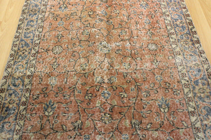 Hand-Knotted Vintage Turkish Rug (3'8" x 6'7")