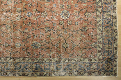 Hand-Knotted Vintage Turkish Rug (3'8" x 6'7")