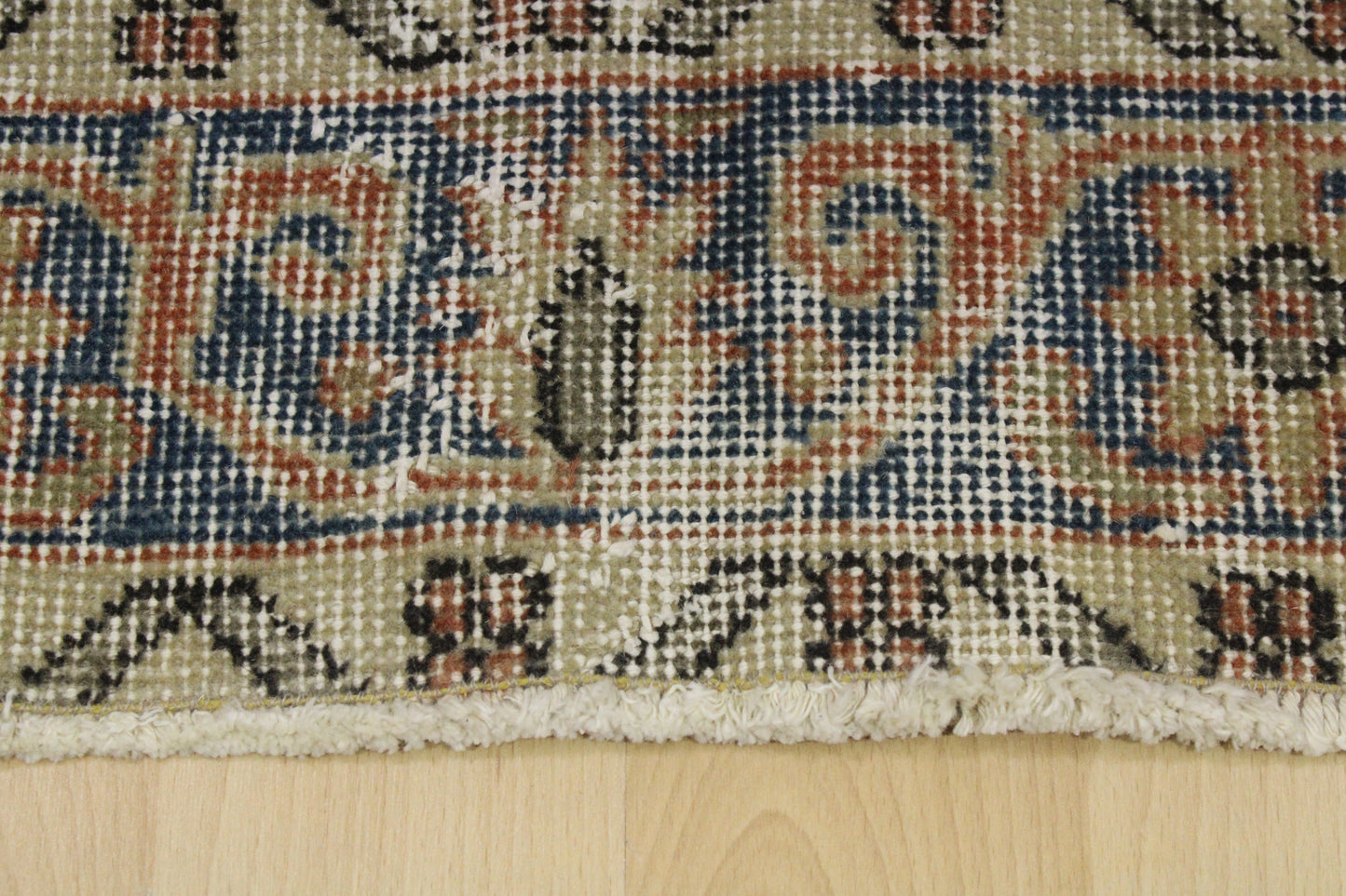 Hand-Knotted Vintage Turkish Rug (3'8" x 6'7")