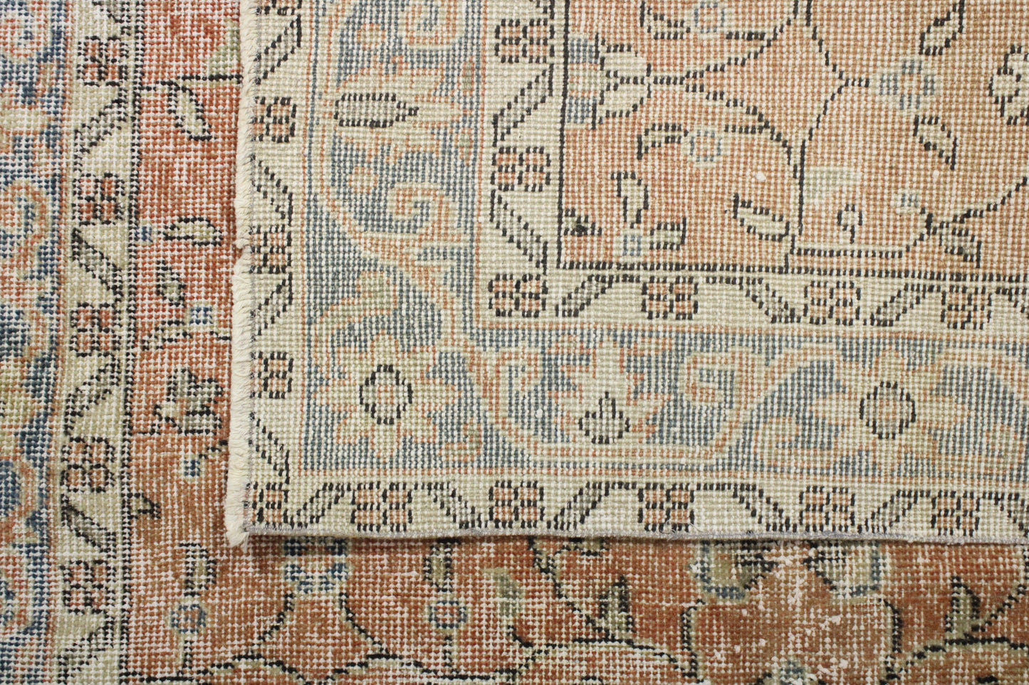 Hand-Knotted Vintage Turkish Rug (3'8" x 6'7")