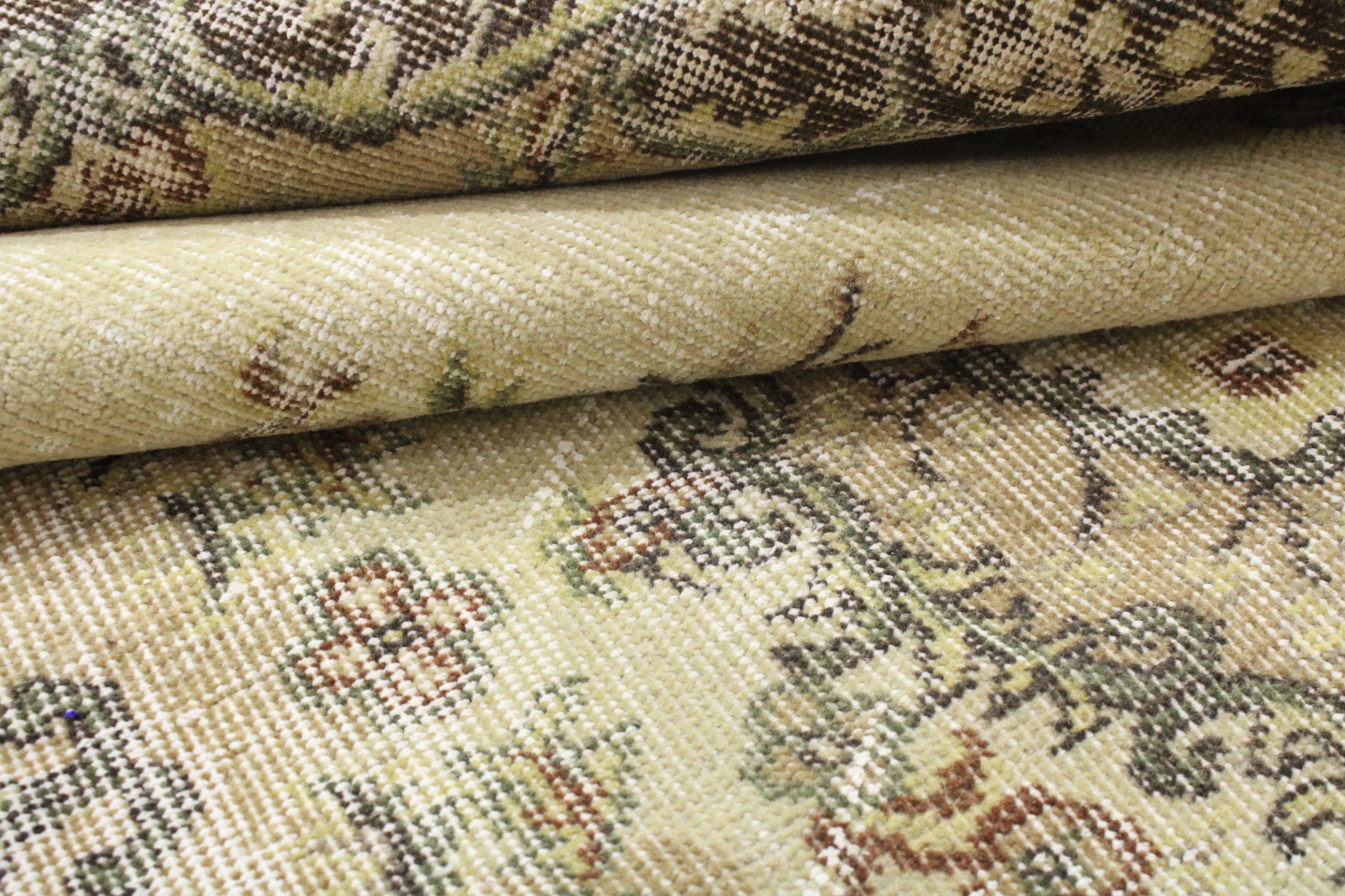 Turkish Vintage Hand-Knotted Wool Rug