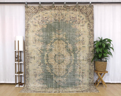 Hand-Knotted Vintage Turkish Rug (6'0" x 8'10")