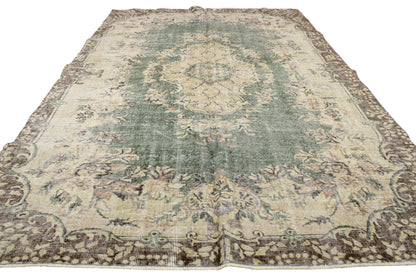 Hand-Knotted Vintage Turkish Rug (6'0" x 8'10")