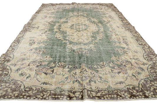 Hand-Knotted Vintage Turkish Rug (6'0" x 8'10")