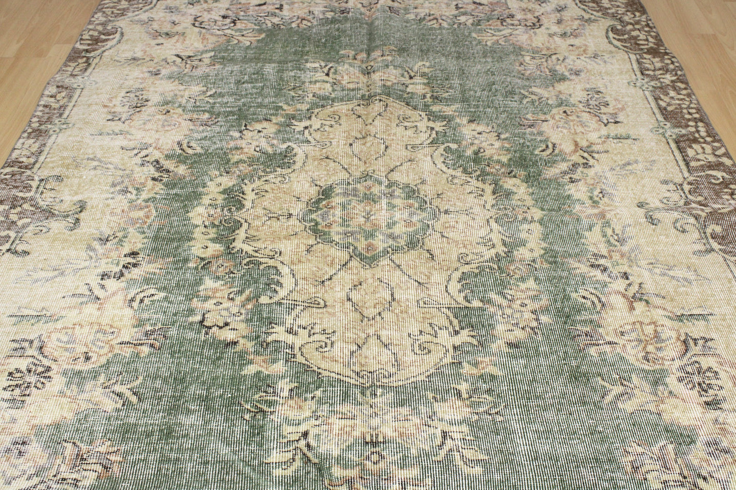 Hand-Knotted Vintage Turkish Rug (6'0" x 8'10")