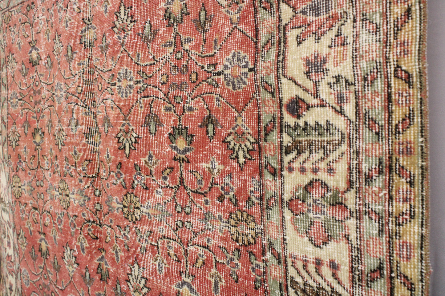 Hand-Knotted Vintage Turkish Rug (5'4" x 9'4")