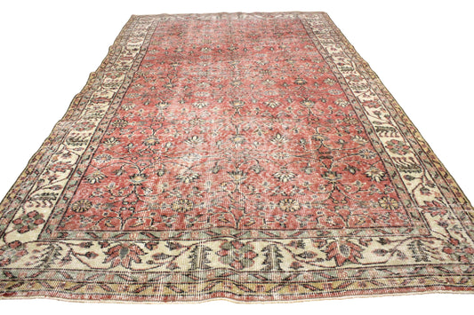 Hand-Knotted Vintage Turkish Rug (5'4" x 9'4")