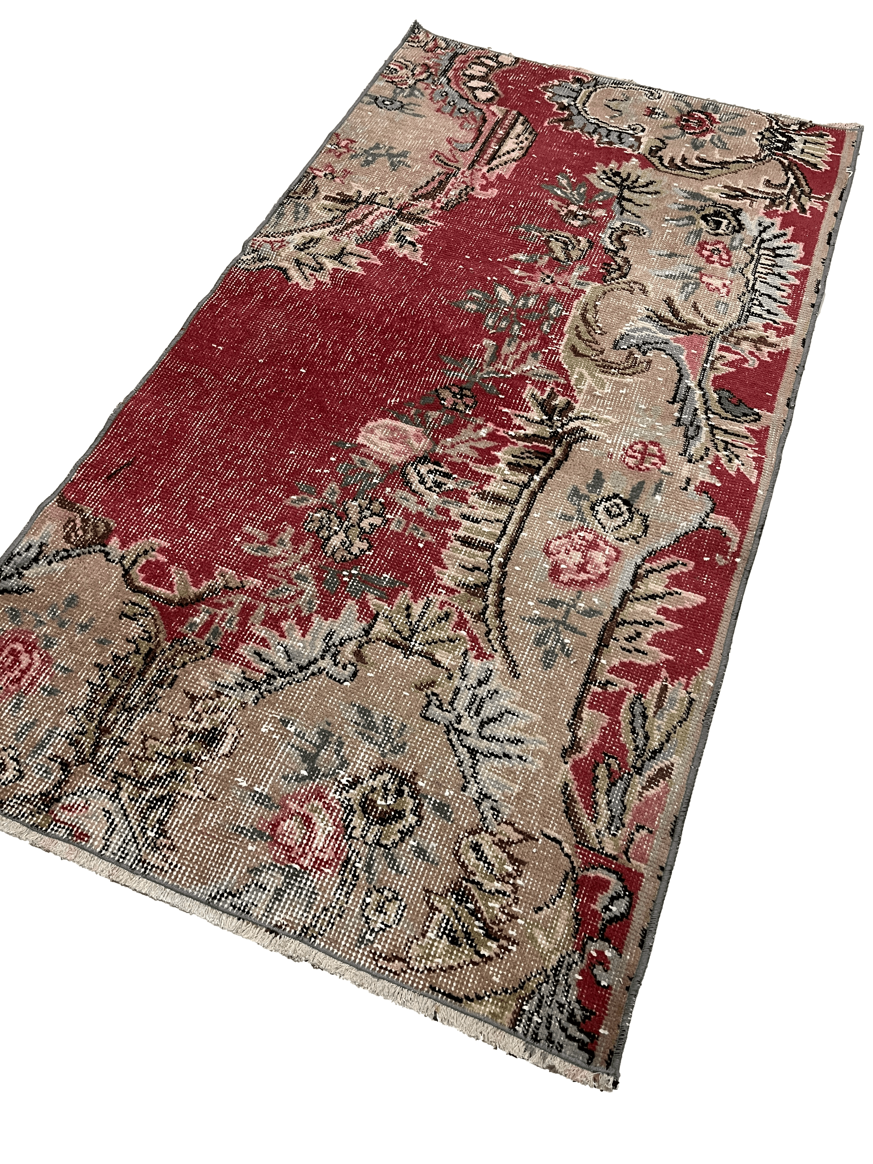 El Dokuma Anadolu Kök Boya Yün Halı