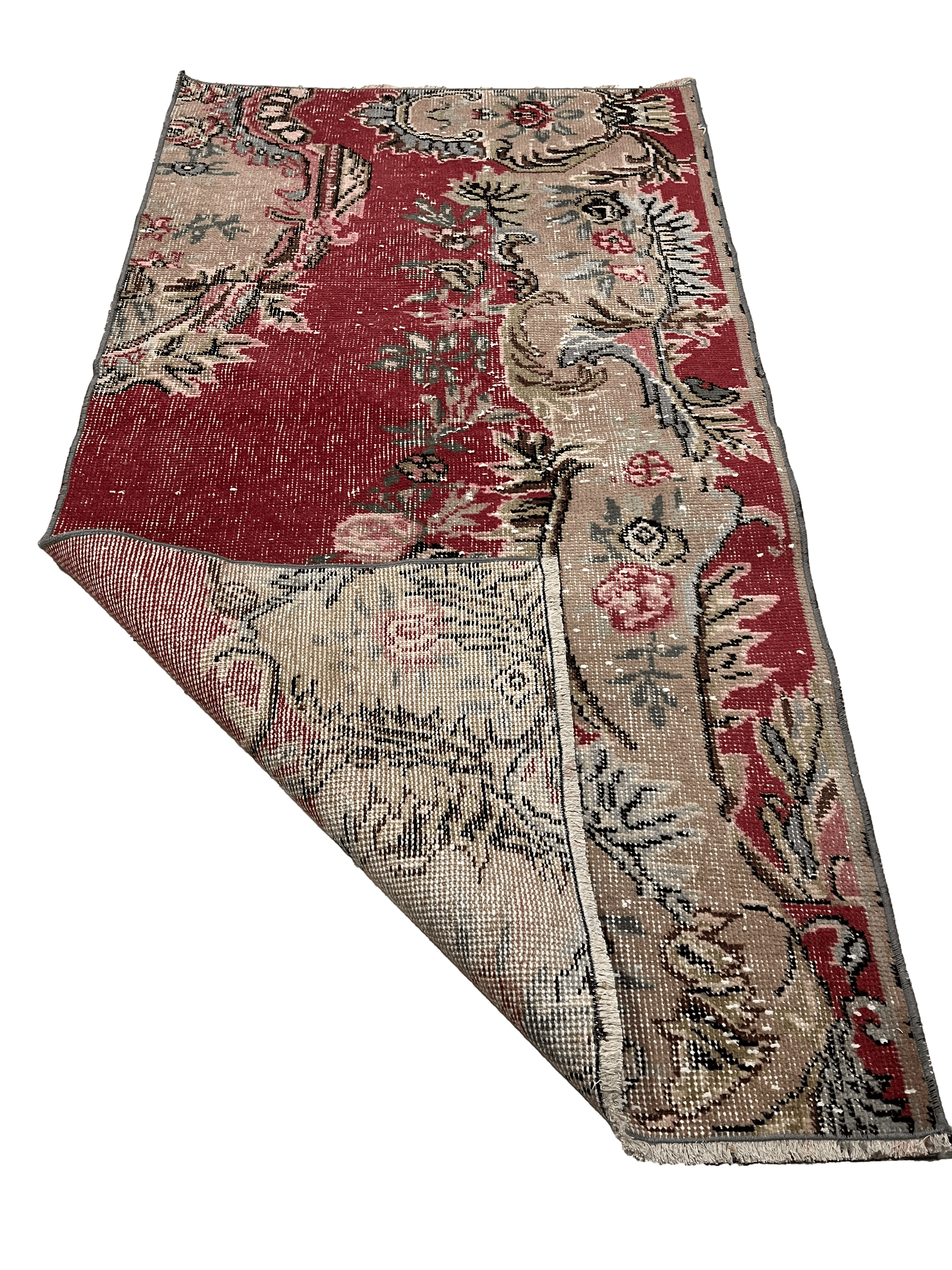 El Dokuma Anadolu Kök Boya Yün Halı