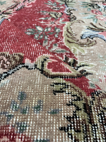 Hand-Knotted Vintage Turkish Rug (2'8" x 4'11")