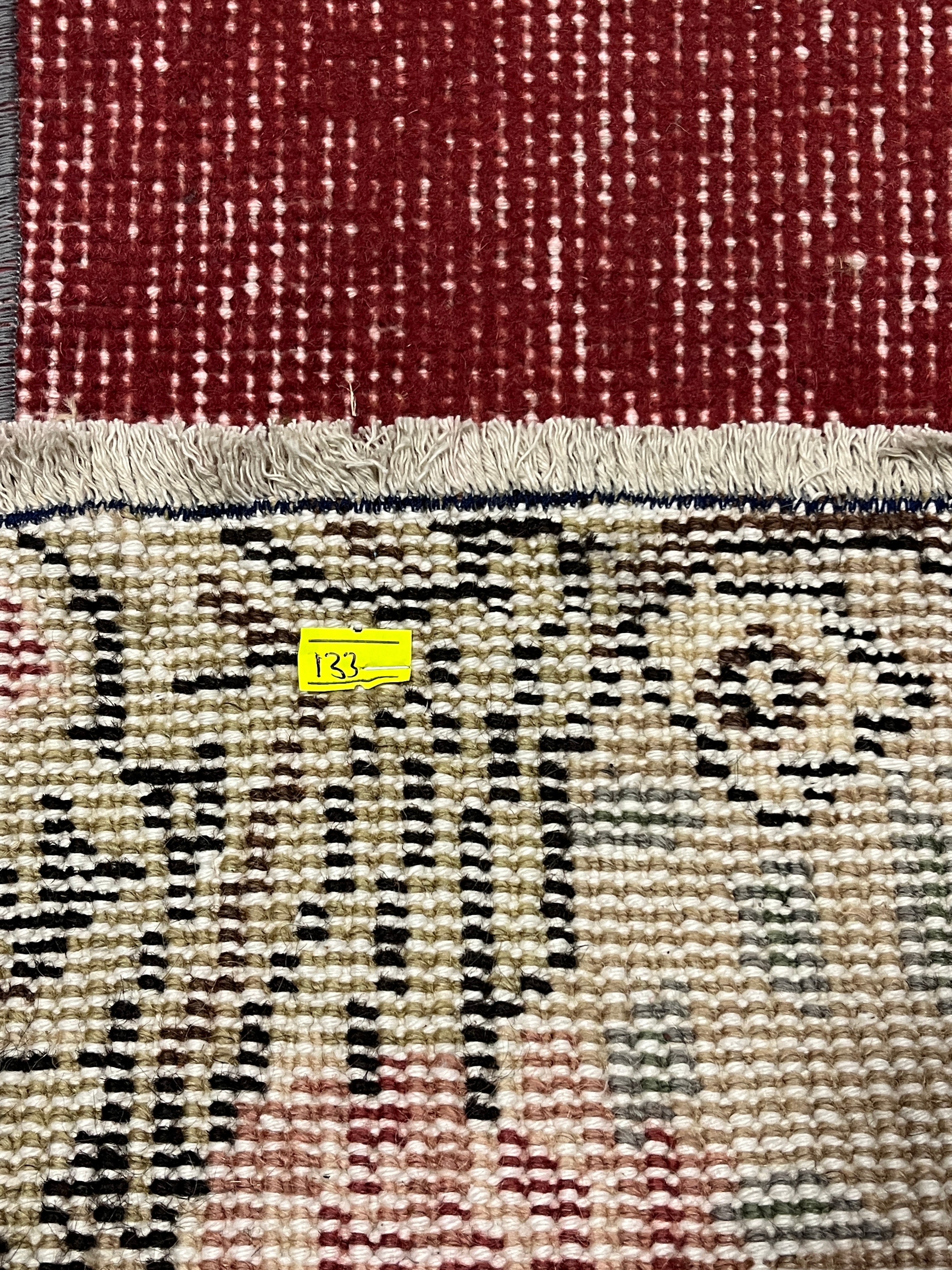 El Dokuma Anadolu Kök Boya Yün Halı