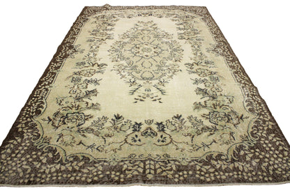 Hand-Knotted Vintage Turkish Rug (5'8" x 9'3")