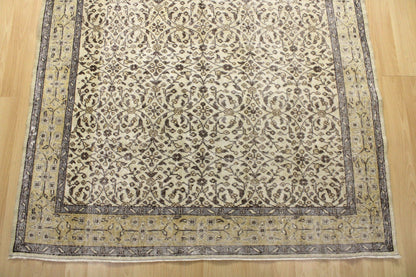 Hand-Knotted Vintage Turkish Rug (5'5" x 8'8")