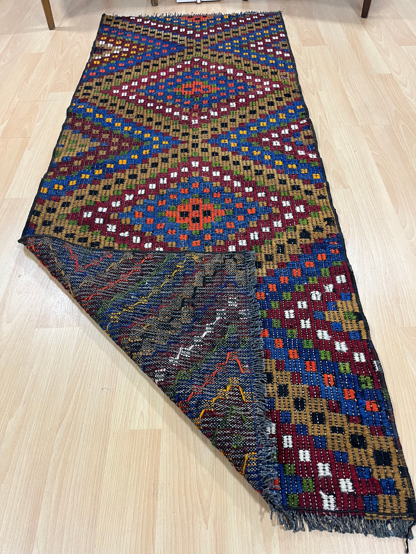 Handwoven Turkish Vintage Runner Kilim (2'8" x 6'7")