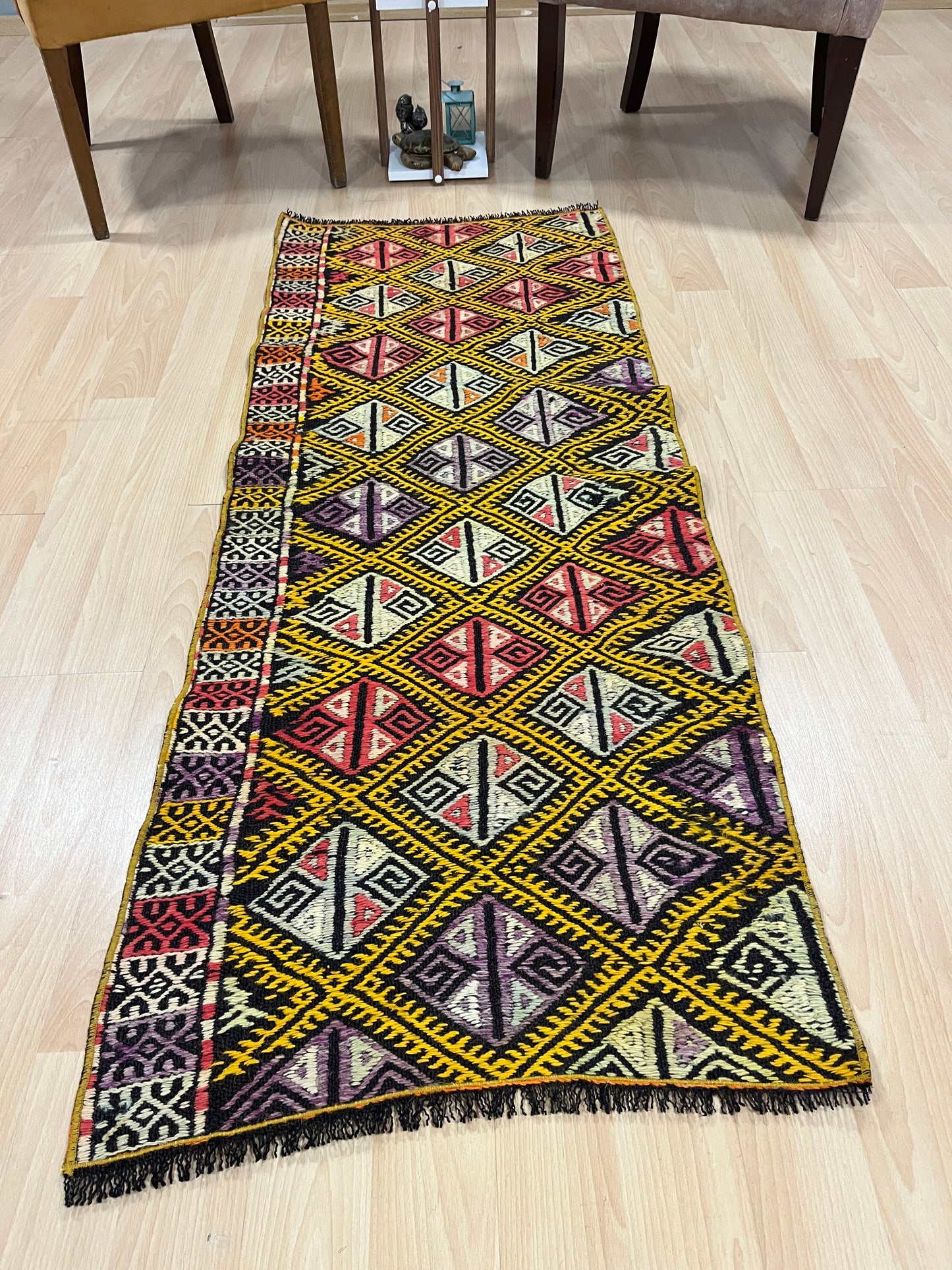 Handwoven Turkish Vintage Runner Kilim (2'2" x 5'7")