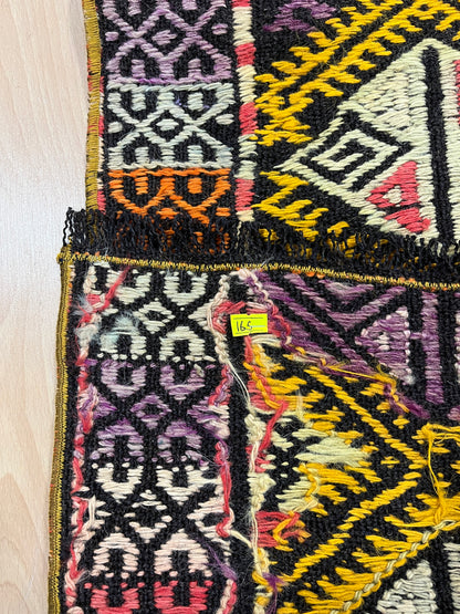 Handwoven Turkish Vintage Runner Kilim (2'2" x 5'7")