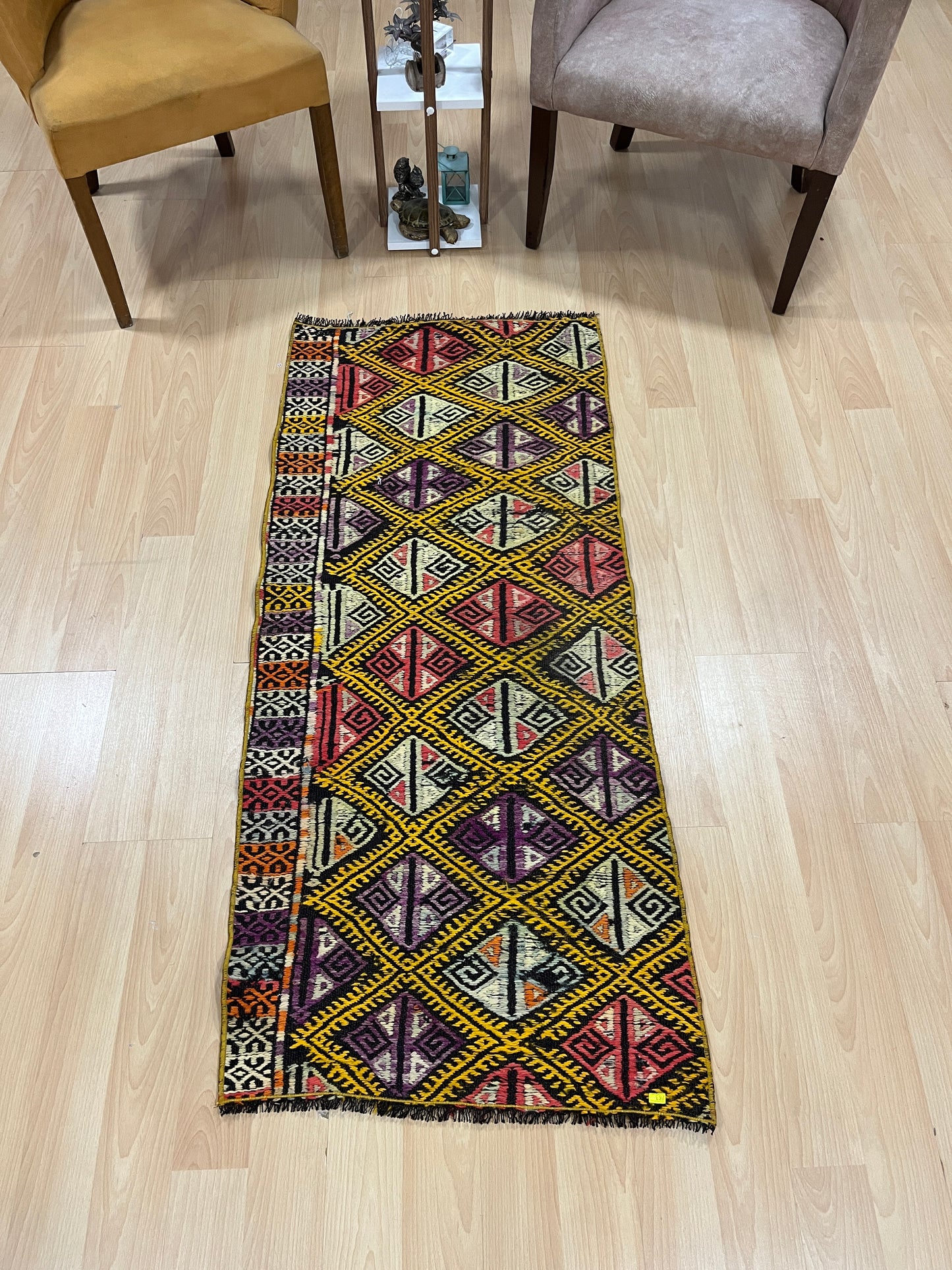 Handwoven Turkish Vintage Runner Kilim (2'2" x 4'11")