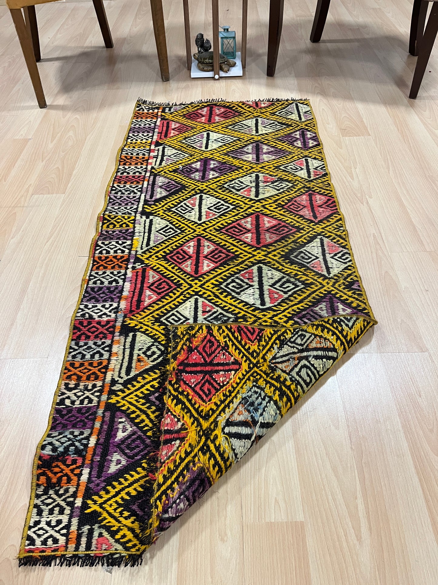 Handwoven Turkish Vintage Runner Kilim (2'2" x 4'11")