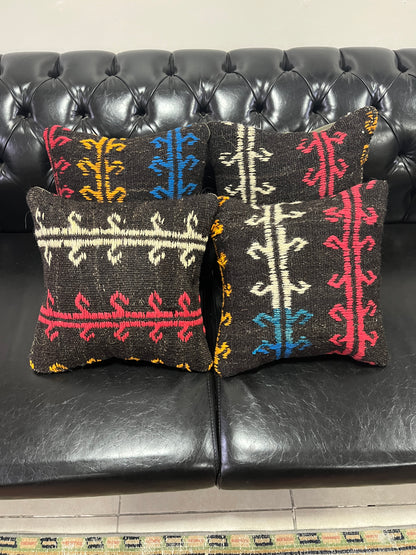 Ethnic Cushion Cover Set (16" x 16")