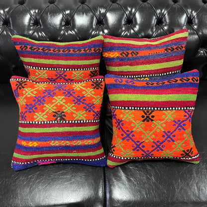 Ethnic Cushion Cover Set (16" x 16")