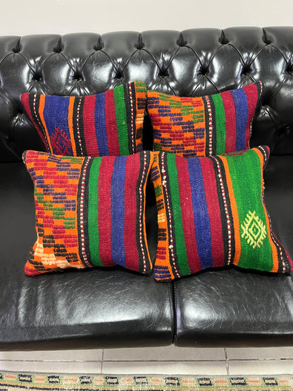 Ethnic Cushion Cover Set (16" x 16")