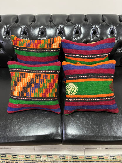 Ethnic Cushion Cover Set (16" x 16")