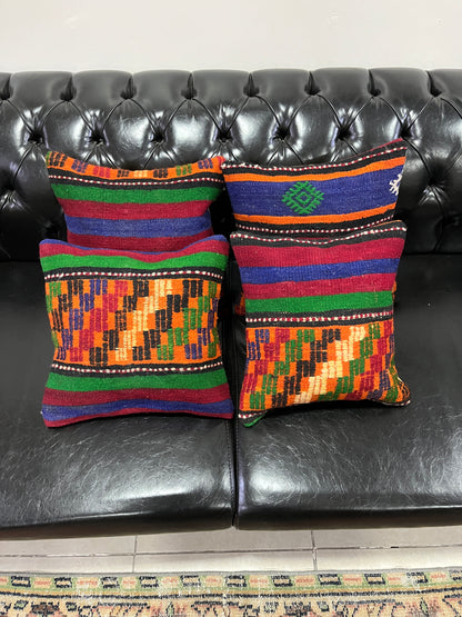 Ethnic Cushion Cover Set (16" x 16")