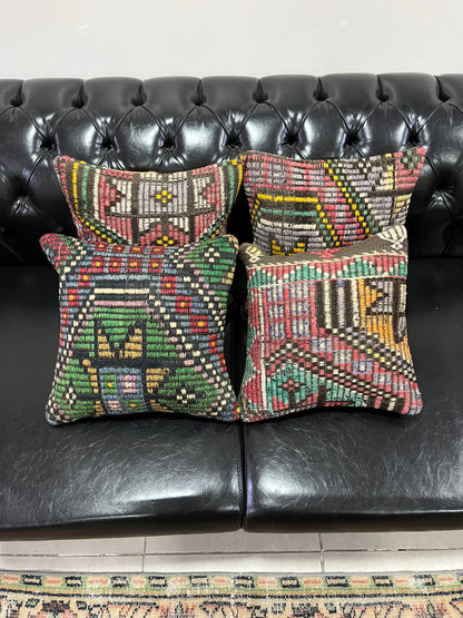 Ethnic Cushion Cover Set (16" x 16")