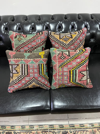 Ethnic Cushion Cover Set (16" x 16")