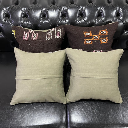 Ethnic Cushion Cover Set (16" x 16")