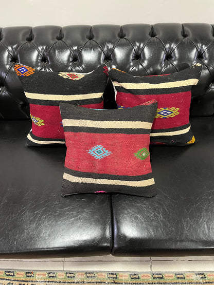 Ethnic Cushion Cover Set (16" x 16")