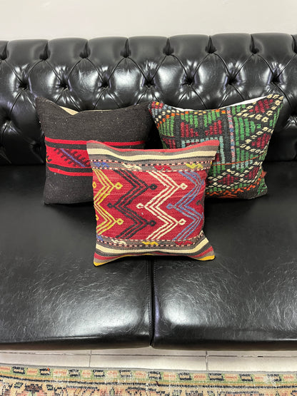 Ethnic Cushion Cover Set (16" x 16")