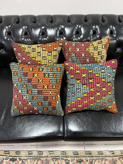 Ethnic Cushion Cover Set (16" x 16")