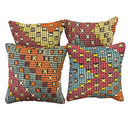 Ethnic Cushion Cover Set (16" x 16")