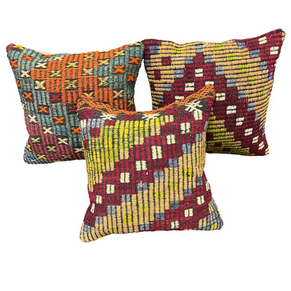 Ethnic Cushion Cover Set (16" x 16")