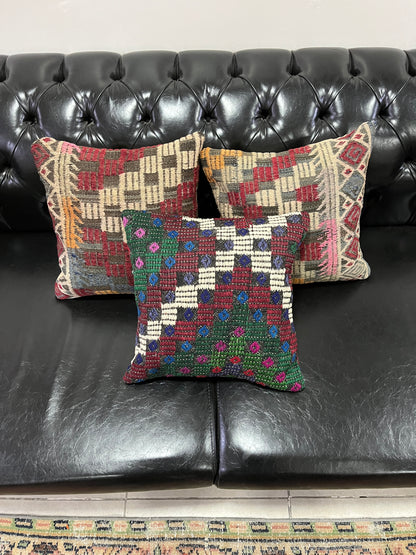 Ethnic Cushion Cover Set (16" x 16")