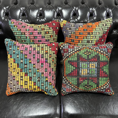 Ethnic Cushion Cover Set (16" x 16")