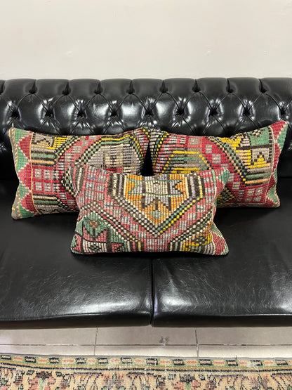 Ethnic Cushion Cover Set (16" x 24")