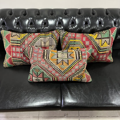 Ethnic Cushion Cover Set (16" x 24")