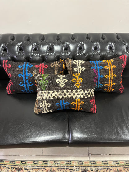 Ethnic Cushion Cover Set (14" x 22")