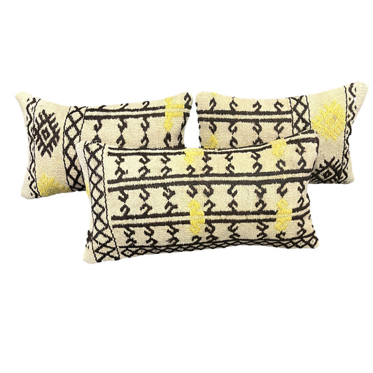 Ethnic Cushion Cover Set (12" x 20")