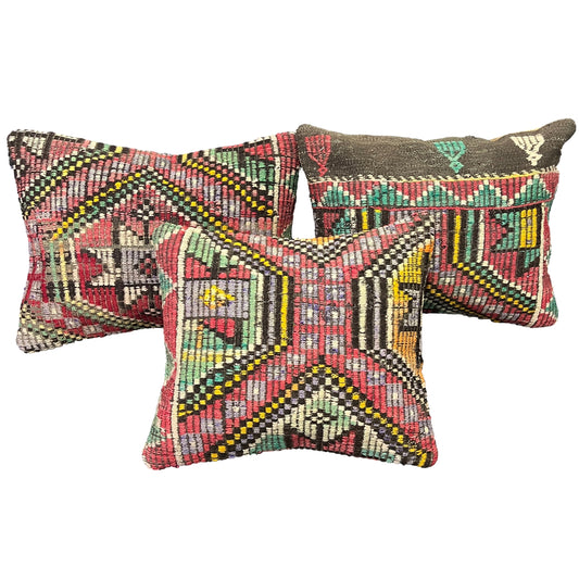 Ethnic Cushion Cover Set (16" x 18")