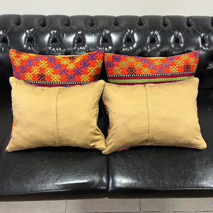 Ethnic Cushion Cover Set (16" x 20")